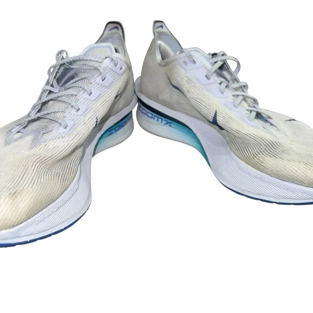 Mens Nike ZoomX VaporFly Next% 4 Running Shoes Size 9 'Ghost Blue' Marathon
